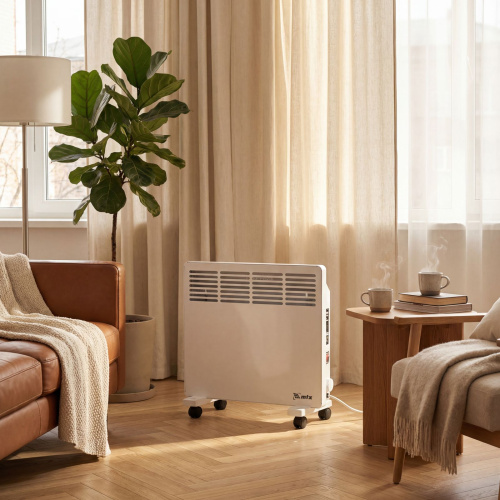 Конвектор электрический КМ-1000.1, 230 В, 1000 Вт, X-образный нагреватель, колеса, термостат MTX по ценам производителя в Казани с доставкой по всей России