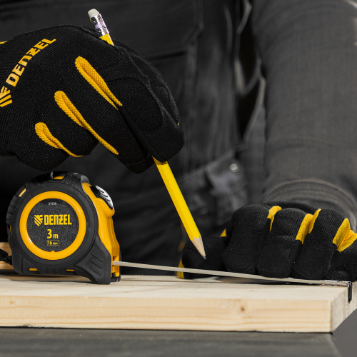 Рулетка 3м х 16мм, обрезиненный корпус, автоматическая фиксация Denzel купить в Москве с доставкой по всей России | ProtosMarket.ru