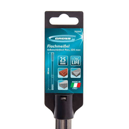 Зубило плоское самозатачивающееся Rtec 400 мм, SDS Max Gross купить в Москве с доставкой по всей России | ProtosMarket.ru