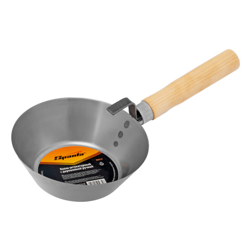Ковш стальной штатурный, деревянная ручка Sparta купить в Москве с доставкой по всей России | ProtosMarket.ru