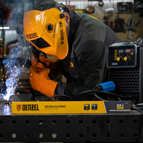 Электроды DER-3, диам. 4 мм, 1 кг, рутиловое покрытие Denzel по ценам производителя в Казани с доставкой по всей России