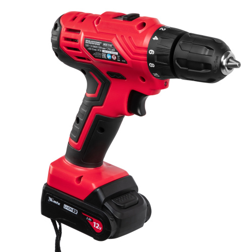 Дрель-шуруповерт аккумуляторная MCDL-12-02, Li-Ion, 12 В, 2 акк. MTX по ценам производителя в Казани с доставкой по всей России