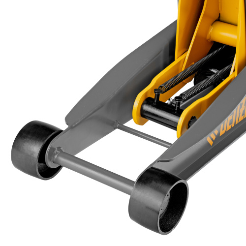 Домкрат гидравлический подкатной, 3 т, 125-470 мм, быстрый подъем, проф. Denzel по ценам производителя в Казани с доставкой по всей России