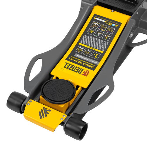 Домкрат гидравлический подкатной, 3 т, 75-500 мм, быстрый подъем, низкий подхват, проф. Denzel по ценам производителя в Казани с доставкой по всей России