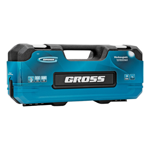 Набор инструментов, 1/2", CrV, 120 зубьев, 24 предмета Gross купить в Москве с доставкой по всей России | ProtosMarket.ru