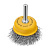 Щетка для дрели, 50 мм, Чашка, со шпилькой, нержавеющая витая проволока Denzel по ценам производителя в Казани с доставкой по всей России