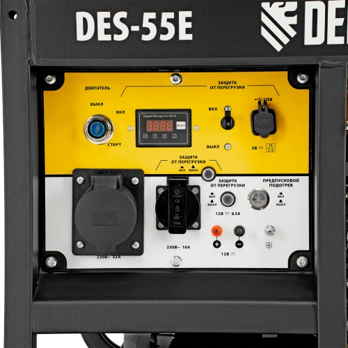 Генератор дизельный DES-55E, 5,5 кВт, 230 В, 11 л, электростартер Denzel купить в Москве с доставкой по всей России | ProtosMarket.ru