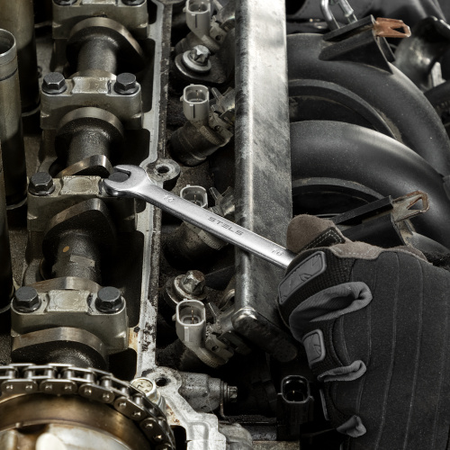 Набор ключей комбинированных 6-32 мм, 22 шт, CrV, матовый хром Stels купить в Москве с доставкой по всей России | ProtosMarket.ru