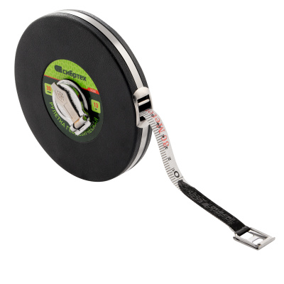 Рулетка геодезическая 30 м х 13 мм, закрытый корпус, фибергласовая лента Сибртех по ценам производителя в Казани с доставкой по всей России