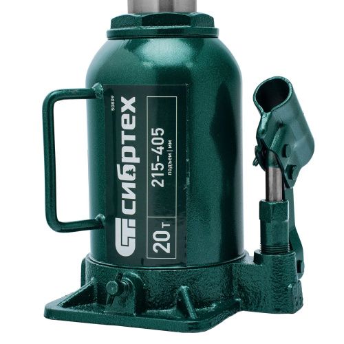 Домкрат гидравлический бутылочный, 20 т, 215-405 мм Сибртех купить в Москве с доставкой по всей России | ProtosMarket.ru