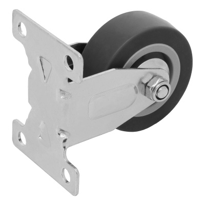 Колесо неповоротное D 50 мм, крепление  платформенное Сибртех по ценам производителя в Казани с доставкой по всей России