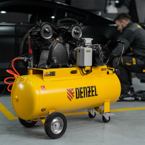 Компрессор воздушный рем. привод BCV 4000-T/100, 4,0 кВт, 100 литров, 690 л/мин Denzel по ценам производителя в Казани с доставкой по всей России