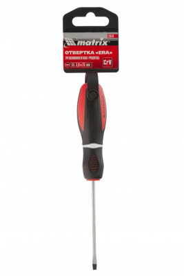Отвертка "Era", SL3 х 75 мм, CrV, трехкомпонентная рукоятка Matrix по ценам производителя в Казани с доставкой по всей России