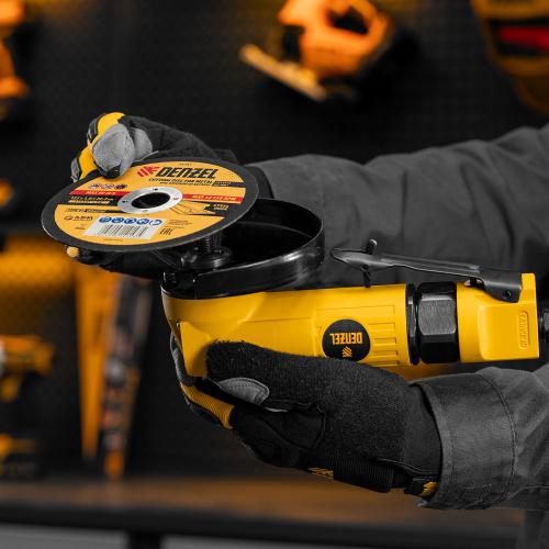 Пневматическая углошлифовальная машина AG125, 11000 об/мин, 125 мм, 186 л/мин Denzel купить в Москве с доставкой по всей России | ProtosMarket.ru