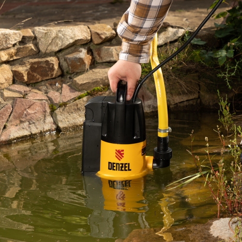 Дренажный насос DP800A, 800 Вт, подъем 5 м, 13000 л/ч Denzel купить в Москве с доставкой по всей России | ProtosMarket.ru