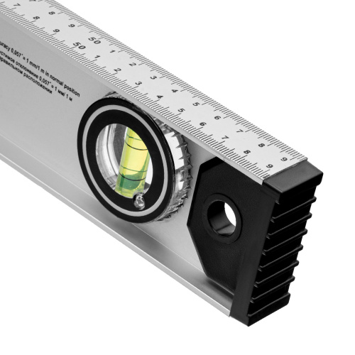 Уровень алюминиевый "Рельс", 600 мм, 3 глазка (1 поворотный) Matrix по ценам производителя в Казани с доставкой по всей России