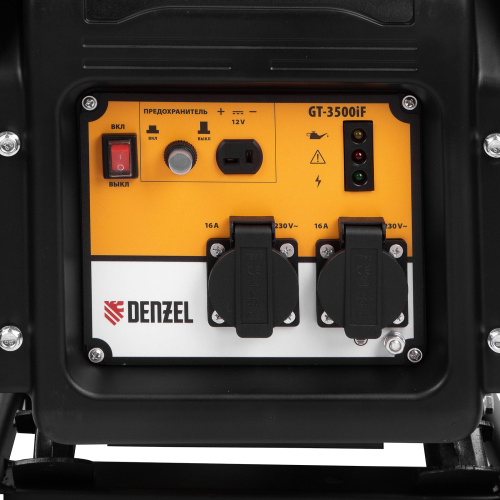 Генератор инверторный GT-3500iF, 3.5 кВт, 230 В, бак 5 л, открытый корпус, ручной старт Denzel купить в Москве с доставкой по всей России | ProtosMarket.ru