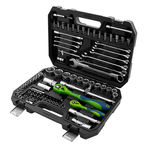 Набор инструментов 82 предмета, CrV, 1/2", 1/4" Сибртех купить в Москве с доставкой по всей России | ProtosMarket.ru