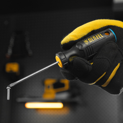 Отвертка, SL3х75 мм, S2, 3к рукоятка Denzel по ценам производителя в Казани с доставкой по всей России