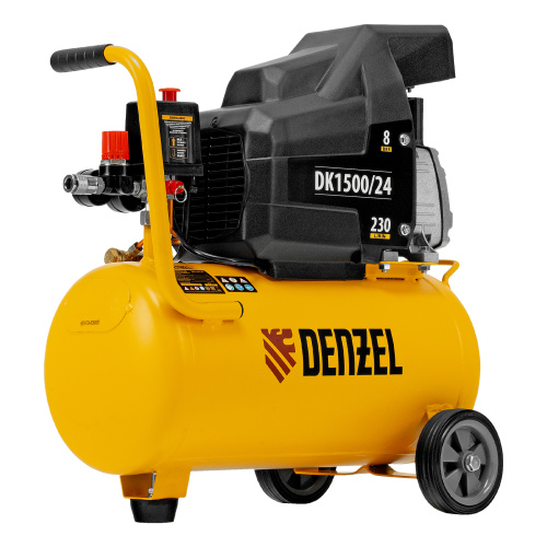 Компрессор воздушный DK1500/24, Х-PRO 1.5 кВт, 230 л/мин, 24 л Denzel купить в Москве с доставкой по всей России | ProtosMarket.ru