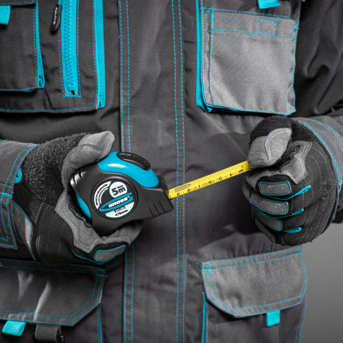 Рулетка "Schlagfest",5 м x 19 мм,магнитный обрезиненный зацеп,двусторонняя шкала,Нейлоновое покрытие,автоматическая фиксация Gross по ценам производителя в Казани с доставкой по всей России