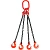 Строп цепной TOR 4СЦ г/п 26,5 т 5,0 м с самозакрывающимися крюками купить в Москве с доставкой по всей России | ProtosMarket.ru