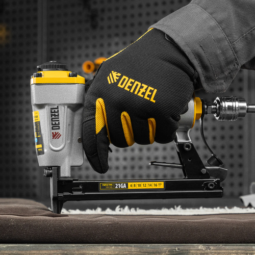 Степлер пневматический PS8016 для прямоугольных скоб 21GA от 6 до 16 мм Denzel купить в Москве с доставкой по всей России | ProtosMarket.ru