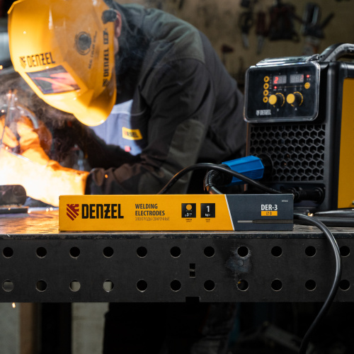 Электроды DER-3, диам. 3 мм, 1 кг, рутиловое покрытие Denzel по ценам производителя в Казани с доставкой по всей России