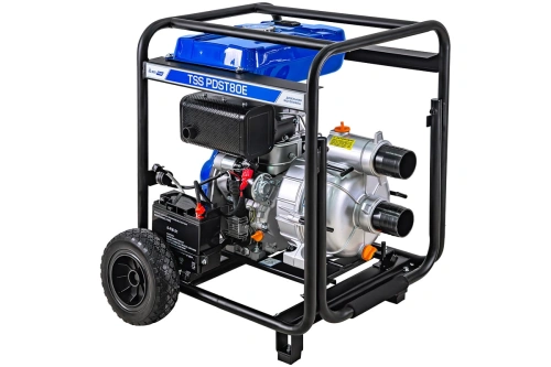 Мотопомпа дизельная TSS PDST80E (с электростартом, АКБ) по ценам производителя в Казани с доставкой по всей России