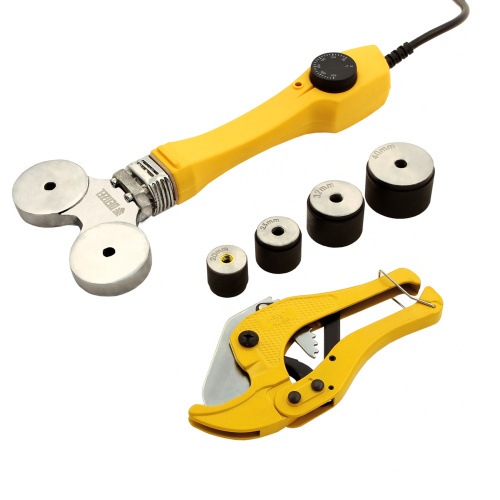 Аппарат для сварки пластиковых труб DWP-750, 750 Вт, 0-300 град, 4 насадки, 20-40 мм Denzel купить в Москве с доставкой по всей России | ProtosMarket.ru