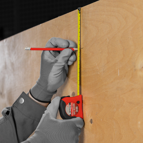 Рулетка Double fixation,3 м х 16 мм,обрезиненный корпус,двойная плавная фиксация Matrix по ценам производителя в Казани с доставкой по всей России