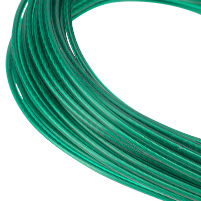 Трос металлополимерный зеленый ПР-2.5, толщина 2.5 мм, моток 20 метров Сибртех по ценам производителя в Казани с доставкой по всей России