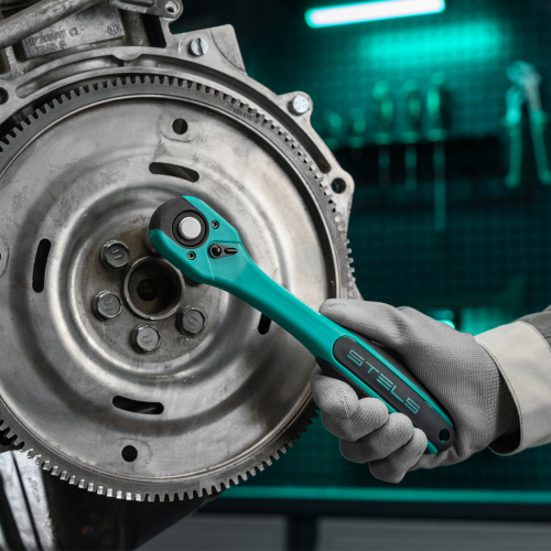 Набор инструментов, 1/2", 1/4", CrV, 12 гранные головки, пластиковый кейс, 76 предметов Stels купить в Москве с доставкой по всей России | ProtosMarket.ru