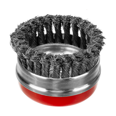 Щетка для УШМ Heavy Duty, 100 мм, М14, "чашка", крученая проволока 0.5 мм Matrix по ценам производителя в Казани с доставкой по всей России