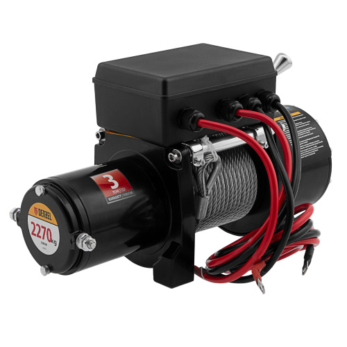 Лебедка автомобильная электрическая LB-2200, 2.2 т, 3.3 кВт, 12 В Denzel по ценам производителя в Казани с доставкой по всей России