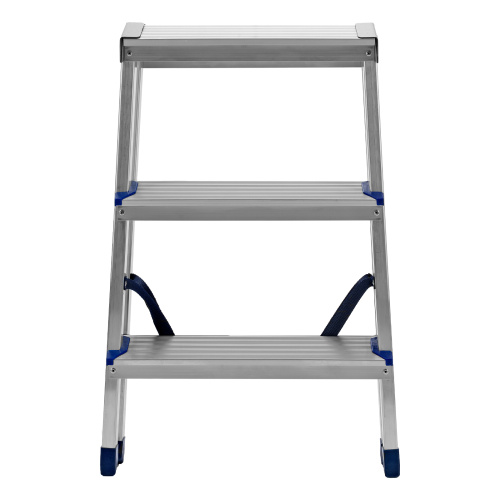 Стремянка двусторонняя 3 ступени, алюминиевая, Сибртех купить в Москве с доставкой по всей России | ProtosMarket.ru