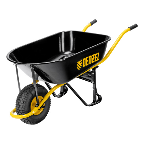 Тачка строительная, усиленная, объем 130 л, 230 кг, колесо 15х6.00-6 Denzel по ценам производителя в Казани с доставкой по всей России