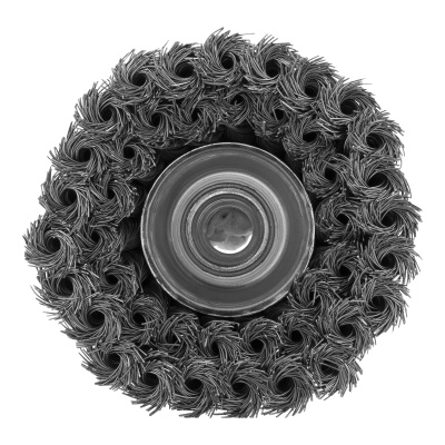 Щетка для УШМ, 100 мм, М14, "чашка", двухрядная, крученая проволока 0.35 мм Matrix купить в Москве с доставкой по всей России | ProtosMarket.ru