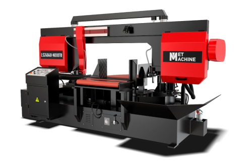 Полуавтоматический ленточнопильный станок с поворотной рамой LSZ4040 по ценам производителя в Казани с доставкой по всей России