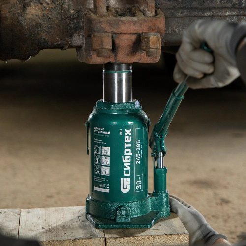 Домкрат гидравлический бутылочный, 30 т, 245-385 мм Сибртех купить в Москве с доставкой по всей России | ProtosMarket.ru