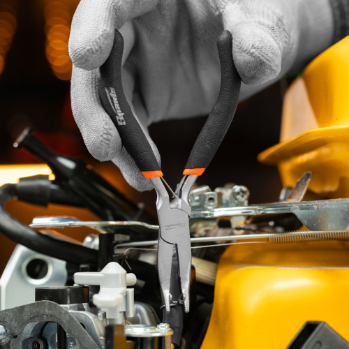 Длинногубцы изогнутые Mini, 130 мм, никелированные, авторазжим Sparta купить в Москве с доставкой по всей России | ProtosMarket.ru