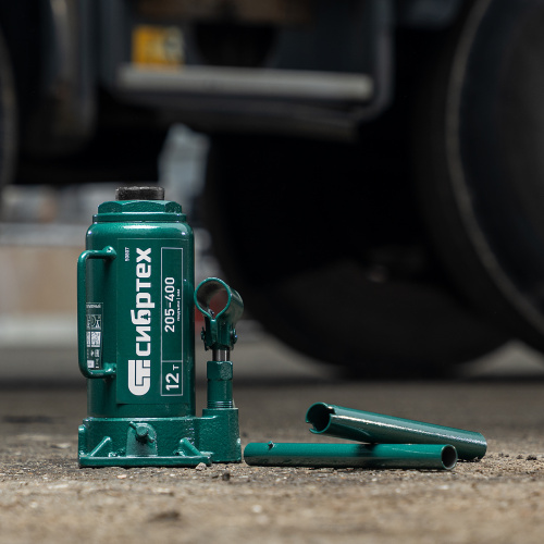 Домкрат гидравлический бутылочный, 12 т, 205-400 мм Сибртех купить в Москве с доставкой по всей России | ProtosMarket.ru