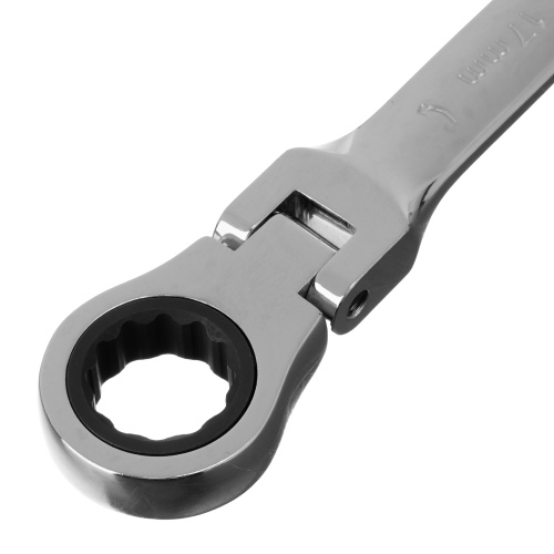 Ключ комбинированный трещоточный, 17 мм, CrV, шарнирный, зеркальный хром Matrix Professional купить в Москве с доставкой по всей России | ProtosMarket.ru