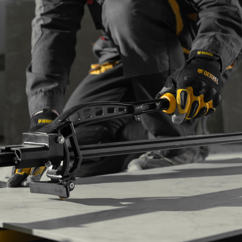 Плиткорез рельсовый 1000х16мм, каретка на подш., стальная станина, усил. рукоятка-пенал Denzel по ценам производителя в Казани с доставкой по всей России