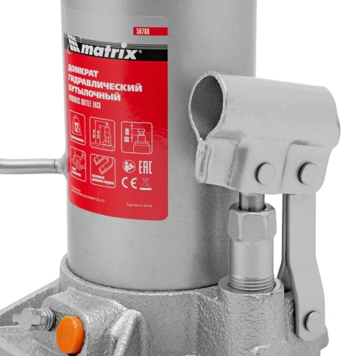 Домкрат гидравлический бутылочный, 12 т, h подъема 230-465 мм Matrix по ценам производителя в Казани с доставкой по всей России