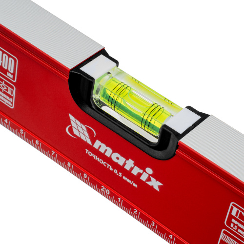 Уровень алюминиевый, фрезерованный, 3 глазка, 400 мм Matrix по ценам производителя в Казани с доставкой по всей России