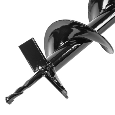 Шнек для грунта E-100, диаметр 100 мм, длина 800 мм,соединение 20 мм, несъемный нож Denzel купить в Москве с доставкой по всей России | ProtosMarket.ru