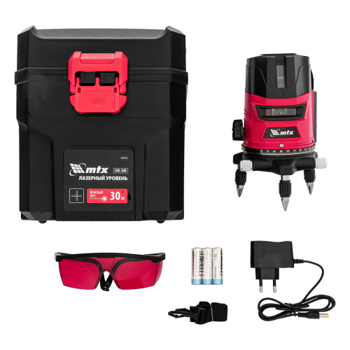 Лазерный уровень CRL-30R, 30 м, красный луч, батарейки, резьба 5/8" MTX по ценам производителя в Казани с доставкой по всей России