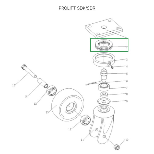 Опорный подшипник для штабелеров SDR/SDK1645, 1656 (260*180*27 мм) по ценам производителя в Казани с доставкой по всей России