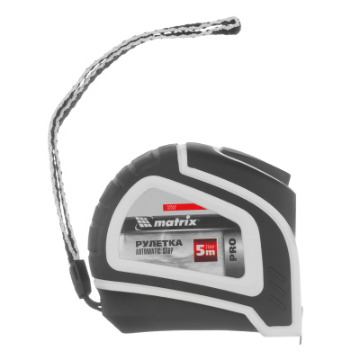 Рулетка Autostop,5 м х 25 мм,двухкомпонентный корпус,автоматическая фиксация,Pro Matrix по ценам производителя в Казани с доставкой по всей России